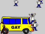 Sex picture of the Gaybus at the gay sex games